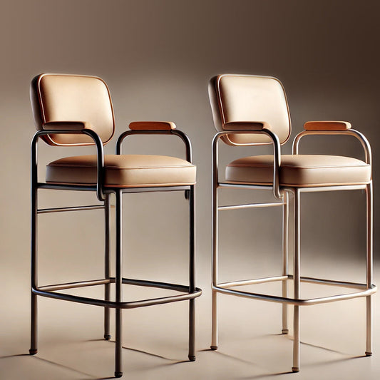 Chairs by MFI with metal frames 