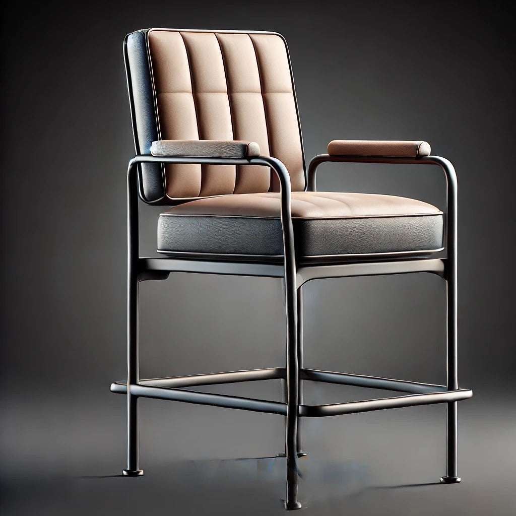 Chairs by MFI with metal frames 