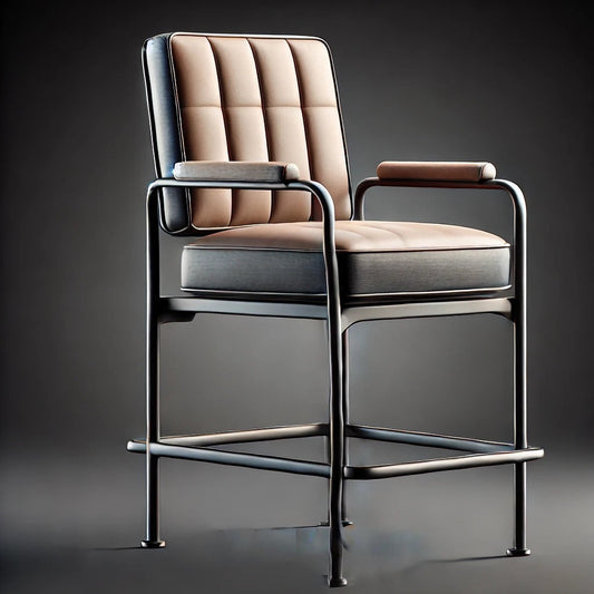 Chairs by MFI with metal frames 