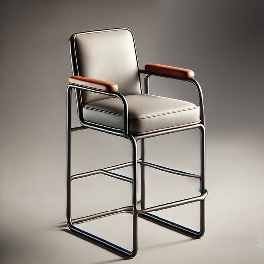 Chairs by MFI with metal frames 