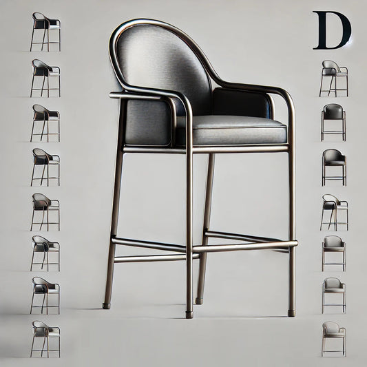 Chairs by MFI with metal frames 