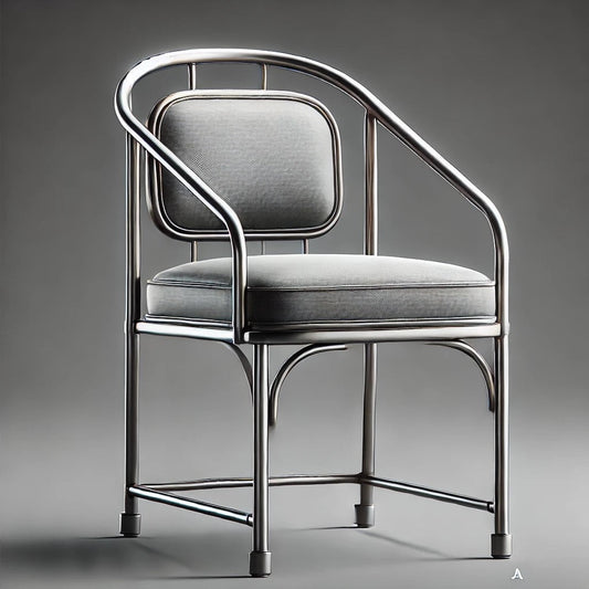 Chairs by MFI with metal frames