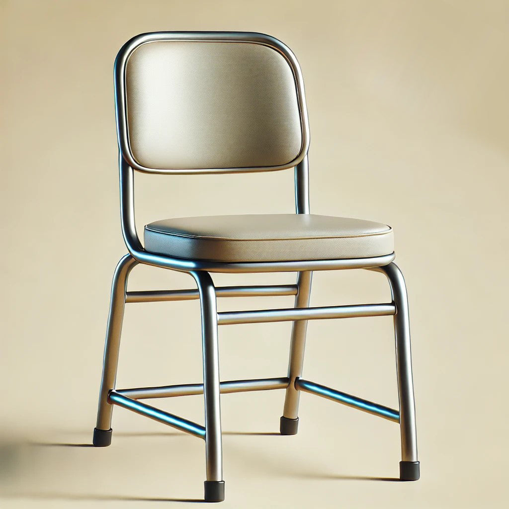 Chairs by MFI with metal frames