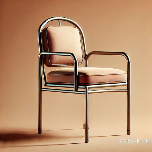 Chairs by MFI with metal frames