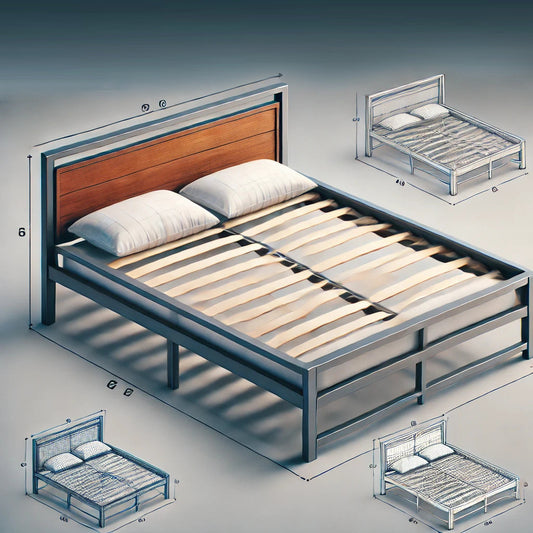 Bed Frames by MFI with metal frames