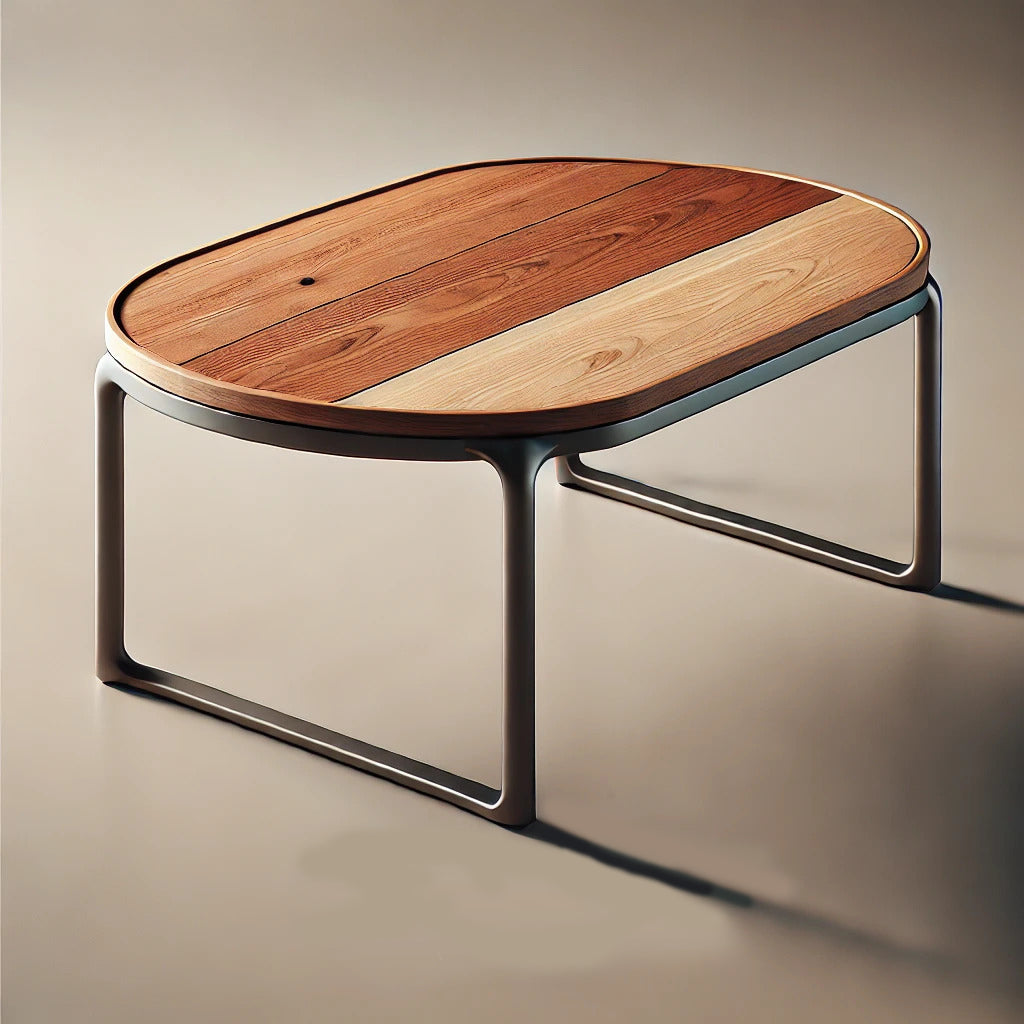 Coffee Tables by MFI with metal frames wood and resin work