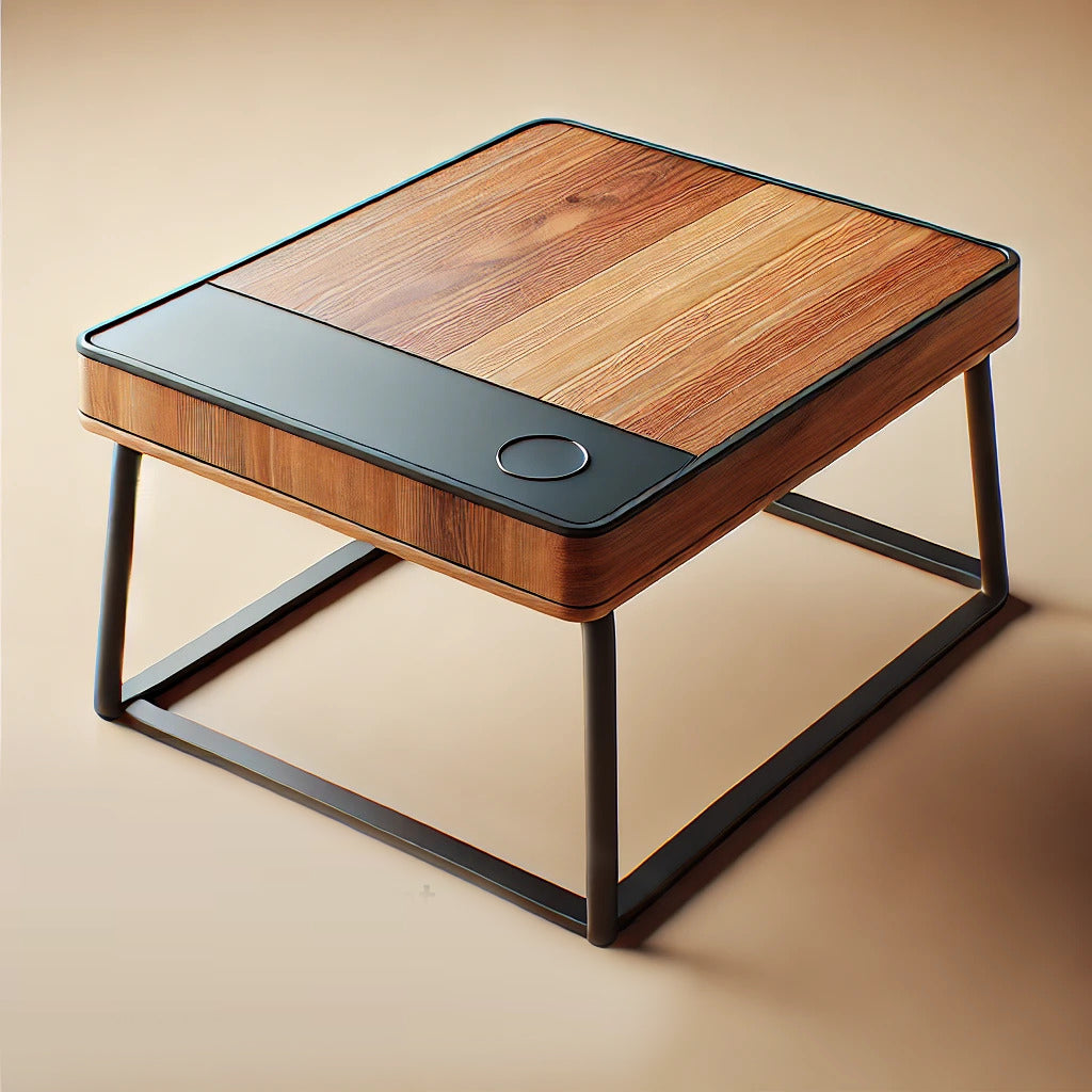 Coffee Tables by MFI with metal frames wood and resin work
