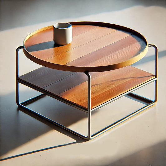 Coffee Tables by MFI with metal frames wood and resin work