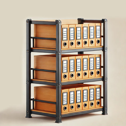 File Racks by MFI with metal frames